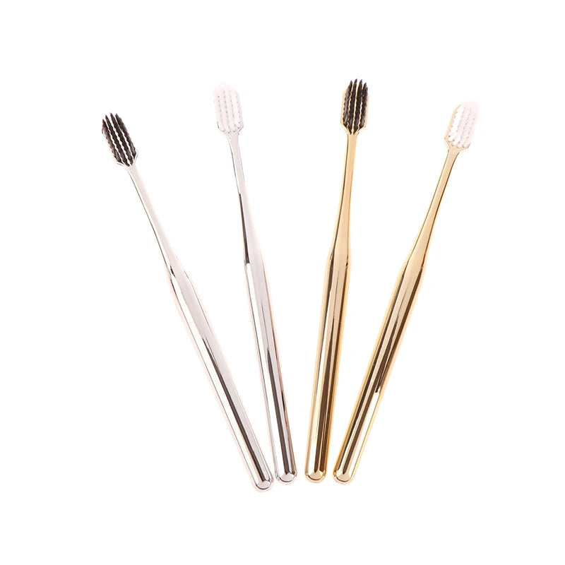 Luxuszahnbürste – Gold/Silber Design – Ergonomischer Komfort