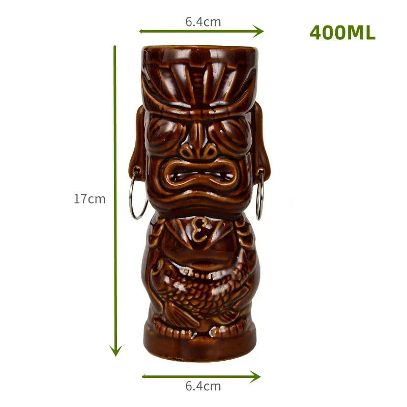 Keramische Tiki-Becher – Amerikanisch Handgemacht – 201-700ml