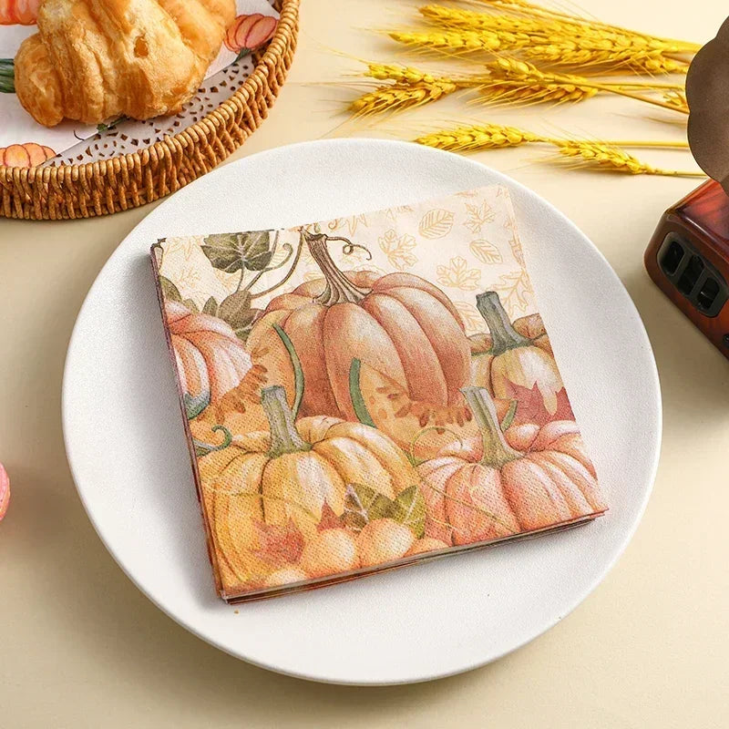 Thanksgiving Papierservietten – Frischzellstoff – 33cm