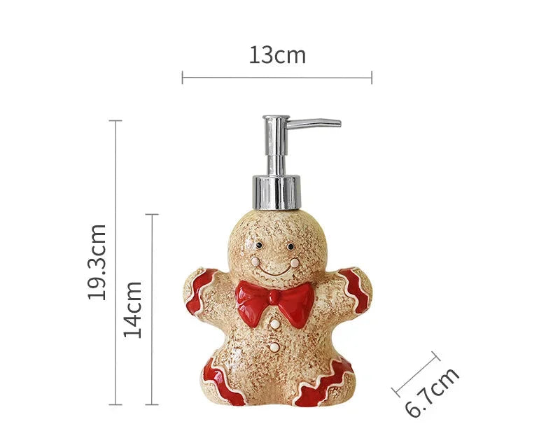 Keramik Seifenspender – Festliches Bär Design – 350ML