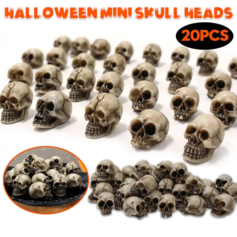 Halloween-Deko – Gothic-Schädel-Set – Vielseitige Ornamente