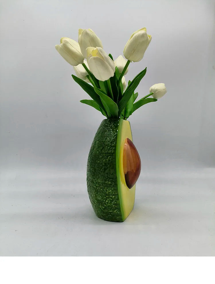 Avocado Vase – Modernes Keramikdesign – Tischdeko