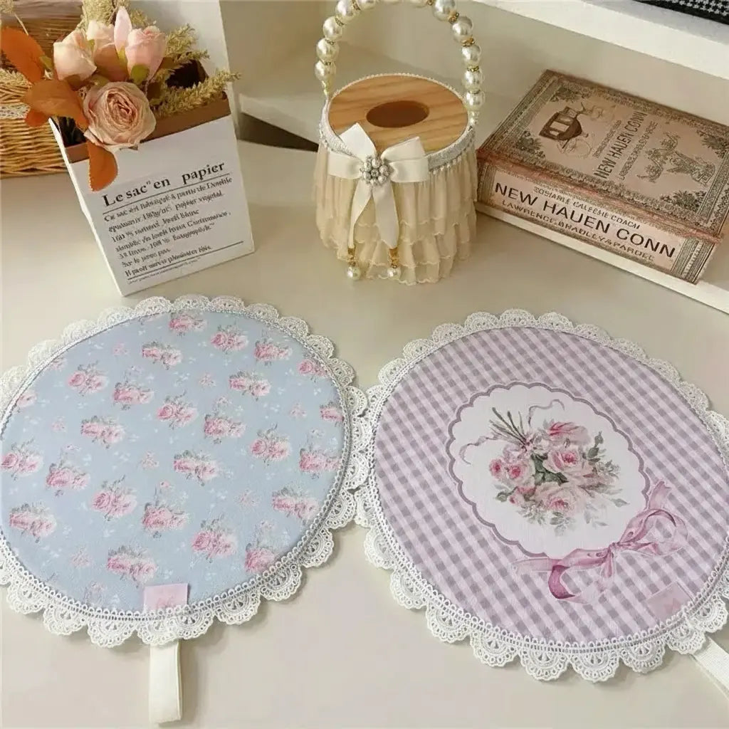 Retro Rosenuntersetzer – Spitze, Luxus, Wasserfest, Umweltfreundlich