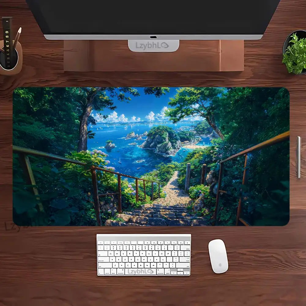 XXL Mauspad – Gummi & Stoff – Rutschfeste Bürounterlage