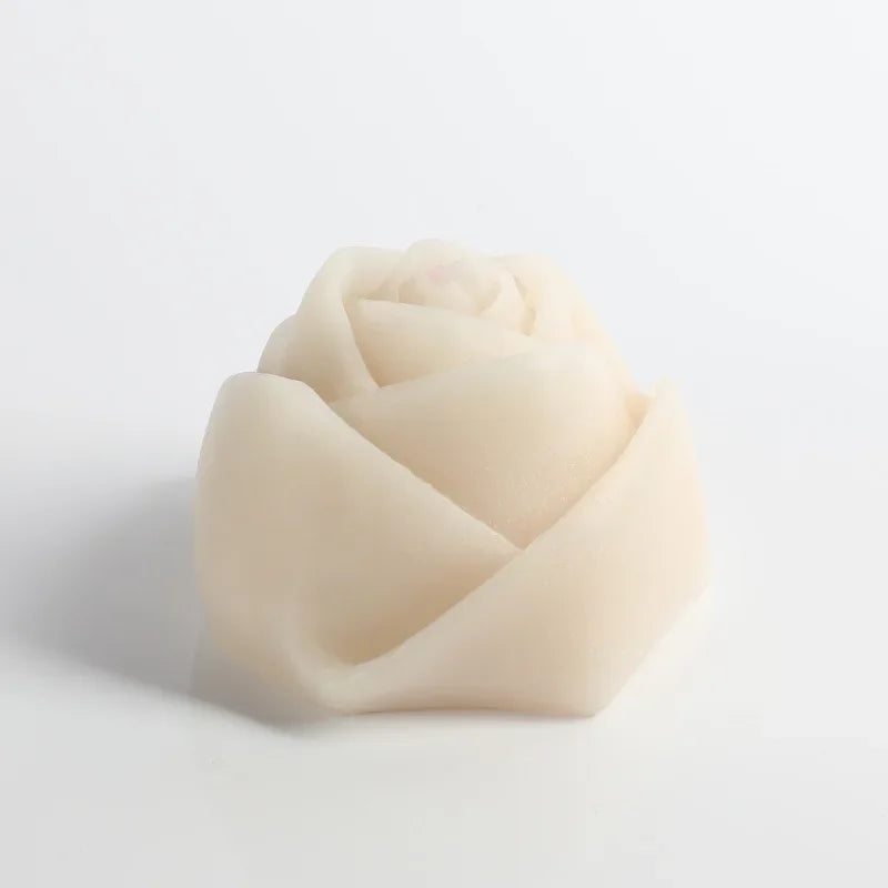 Duftkerze Rose – Handgemacht Sojawachs-Blume