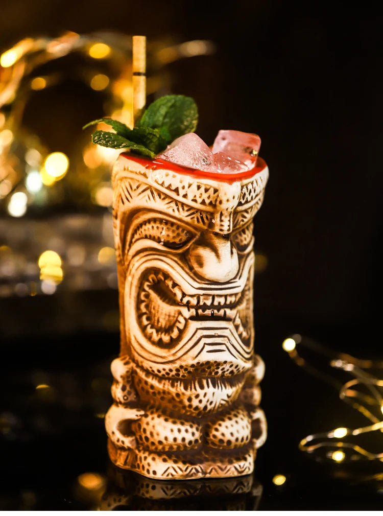 Keramische Tiki-Becher – Amerikanisch Handgemacht – 201-700ml