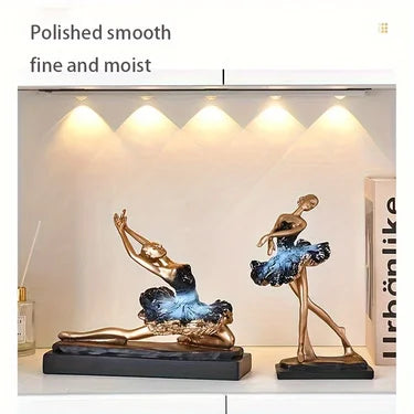Ballettmädchen Statue – Moderne Harzdeko