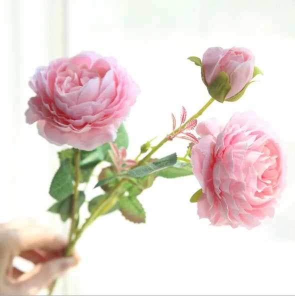 Künstliche Rose – Seidendesign – 60 cm Innenbereich