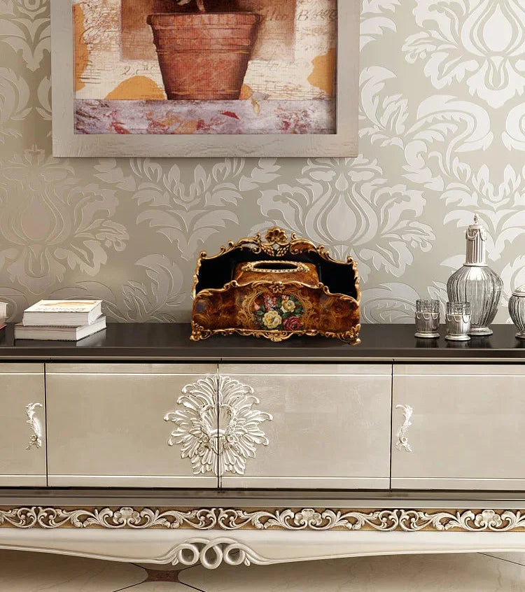 Luxus Resin Taschentuchbox – Europäischer Stil