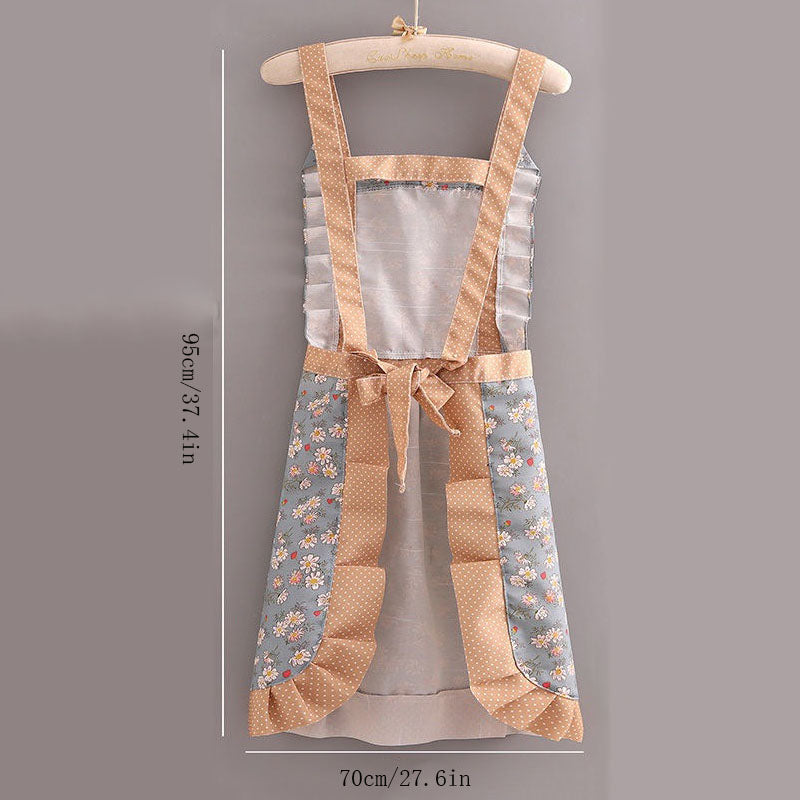 Schürze – Florales Canvas Design – Verstellbare Träger