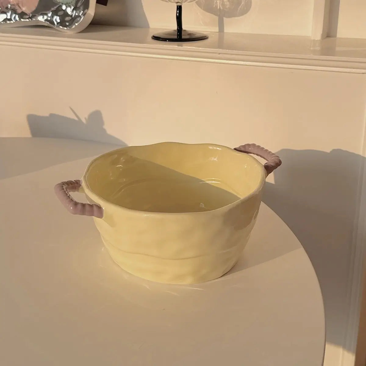 Keramik Suppenschüssel – Simple Töpferware – Grosses Volumen