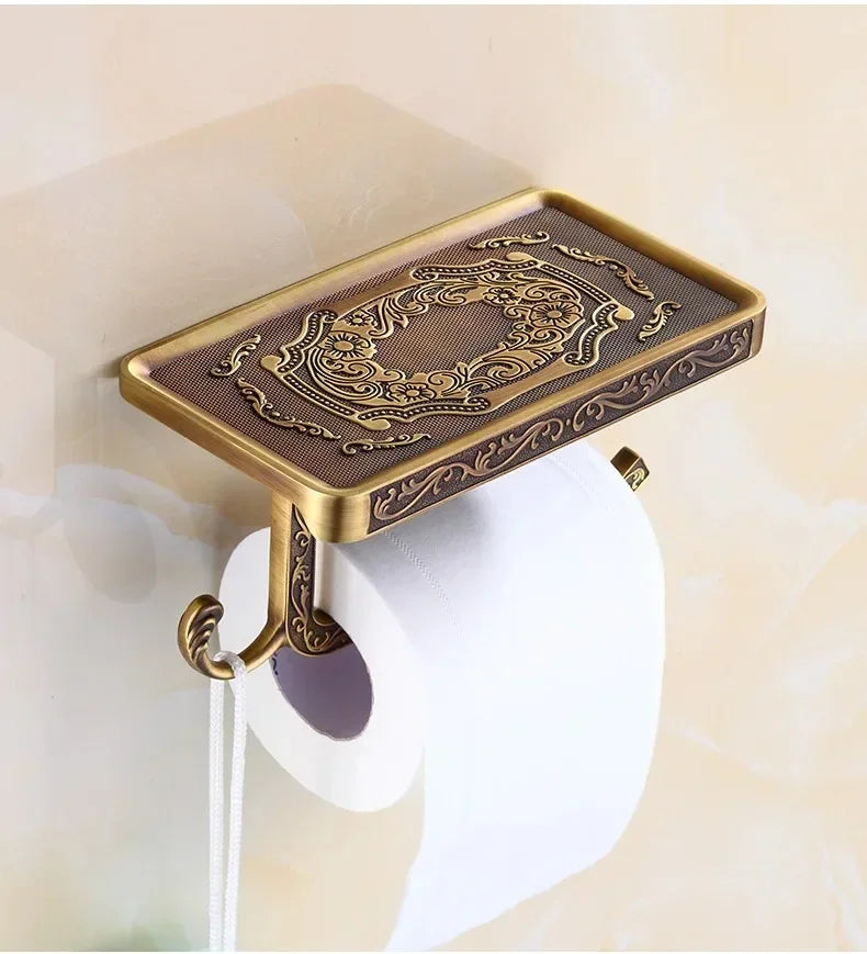 Toilettenpapierhalter – Vintage Aluminium – Wandmontage