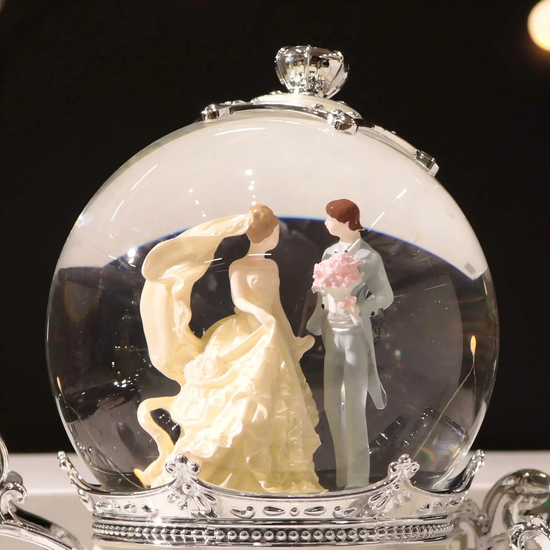 Hochzeitskutsche Musikbox – Modernes Harz – Beleuchtungsdekor