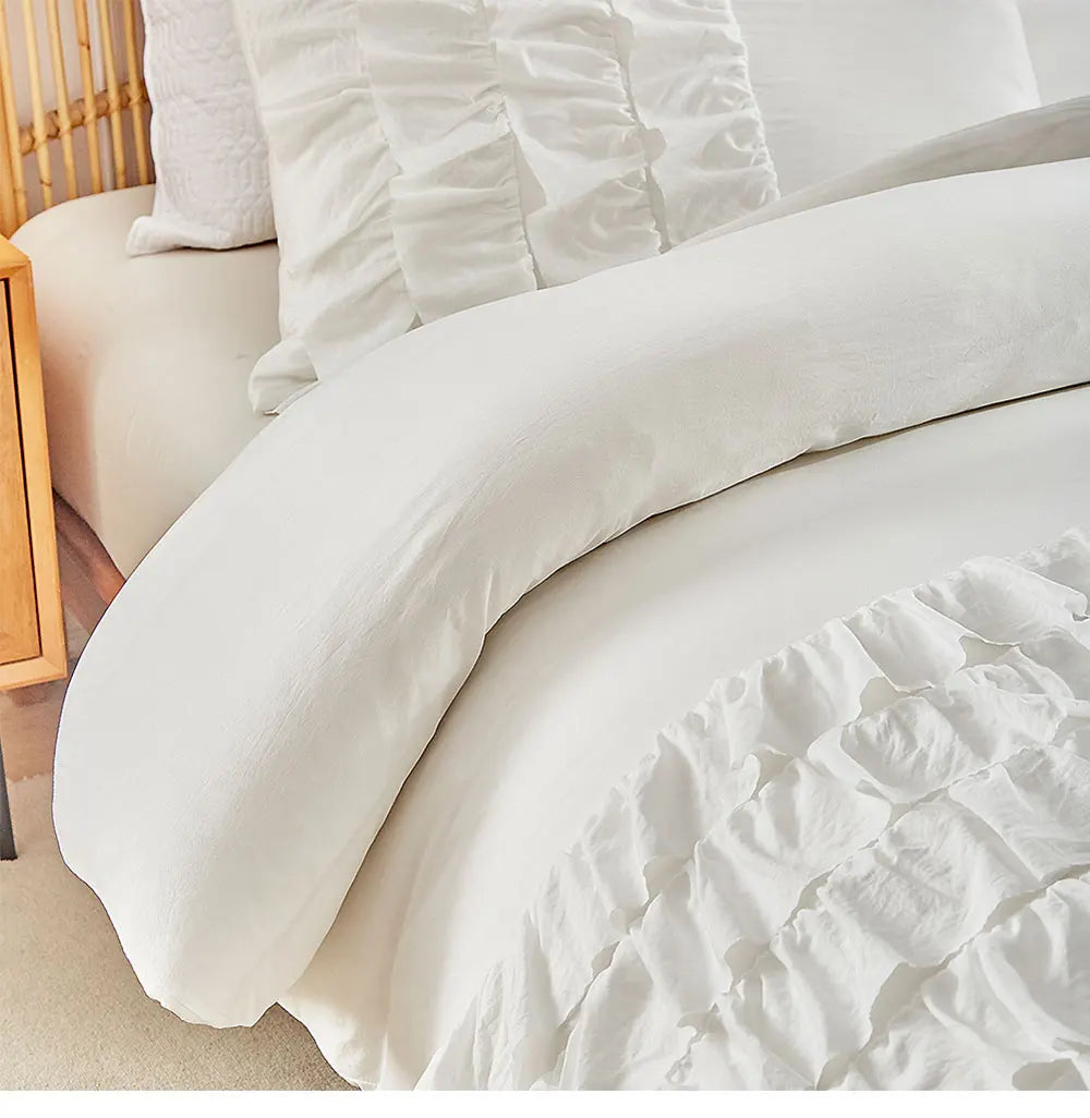 Bettdeckenbezug Set – Rüschen-Prinzessin – Verschiedene Grössen