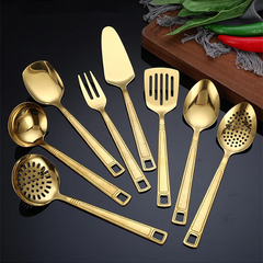 Küchenutensilien Set – Edelstahl Gold – Vielseitig Einsetzbar