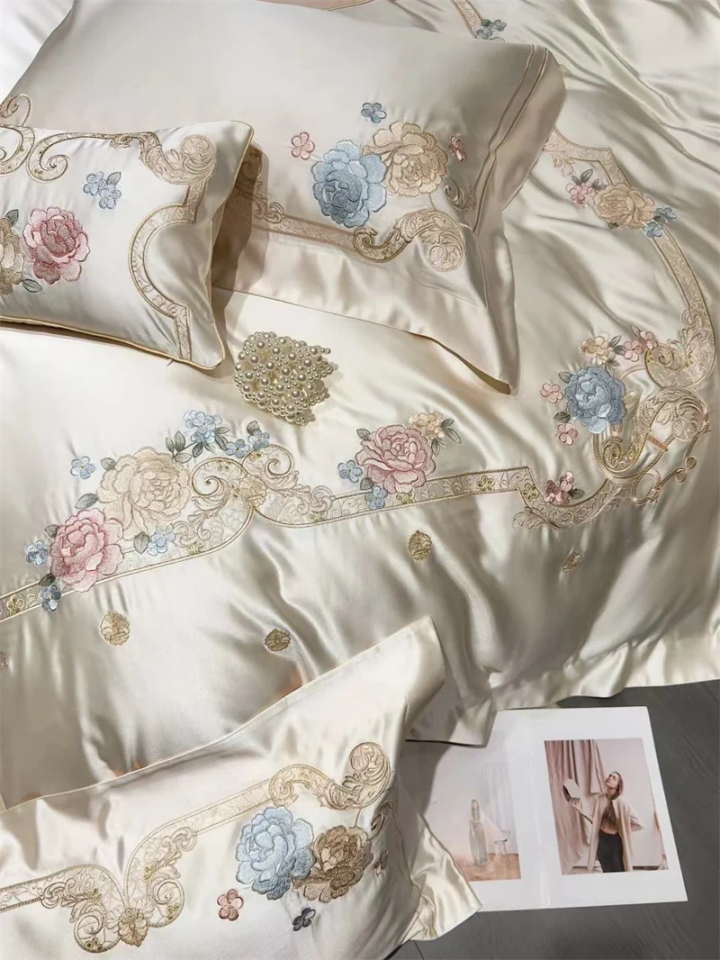 Luxuriöses Damastbettwäsche – Chinesischer Stil 5er Set