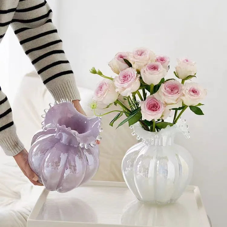 Moderne Glasvase – Handgefertigt – 18x24 cm