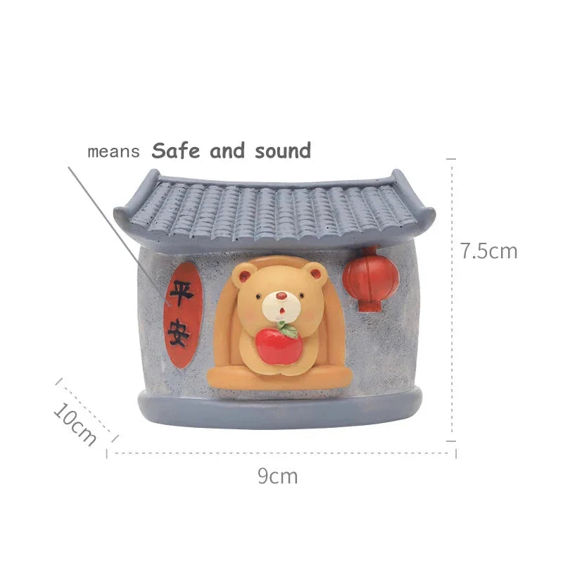 Pflanzgefäss - Cartoon-Design aus Resin - Schreibtisch-Deko