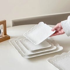 Keramik-Quadratplatte – Französischer Stil – 6-10 Zoll