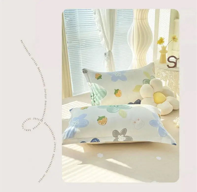 Baumwollbettwäsche – Florales Design – Verschiedene Grössen