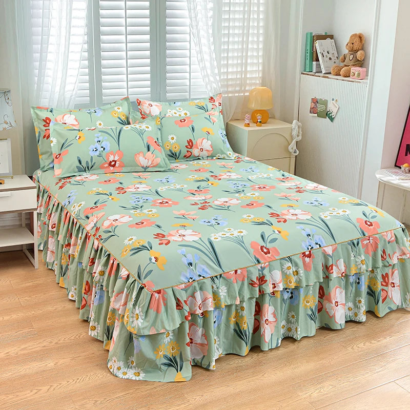 Floral Bettvolant – Strick-Polyester – Verschiedene Grössen