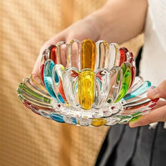 Glasschale – Bunt Gestreiftes Design – Personalisiert