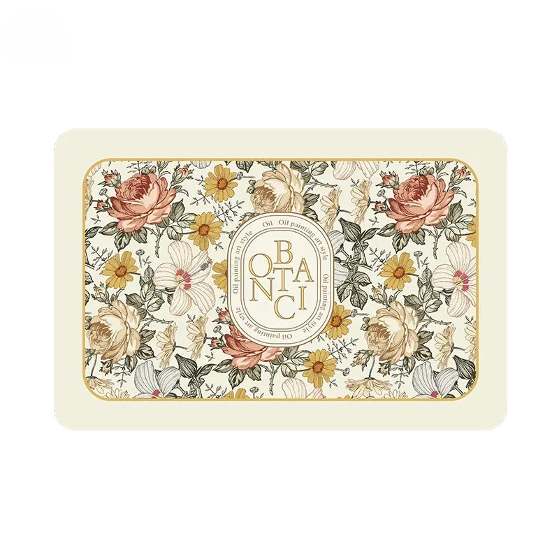 Absorbierender Küchen-Teppich – Blumenmuster – 40x60cm