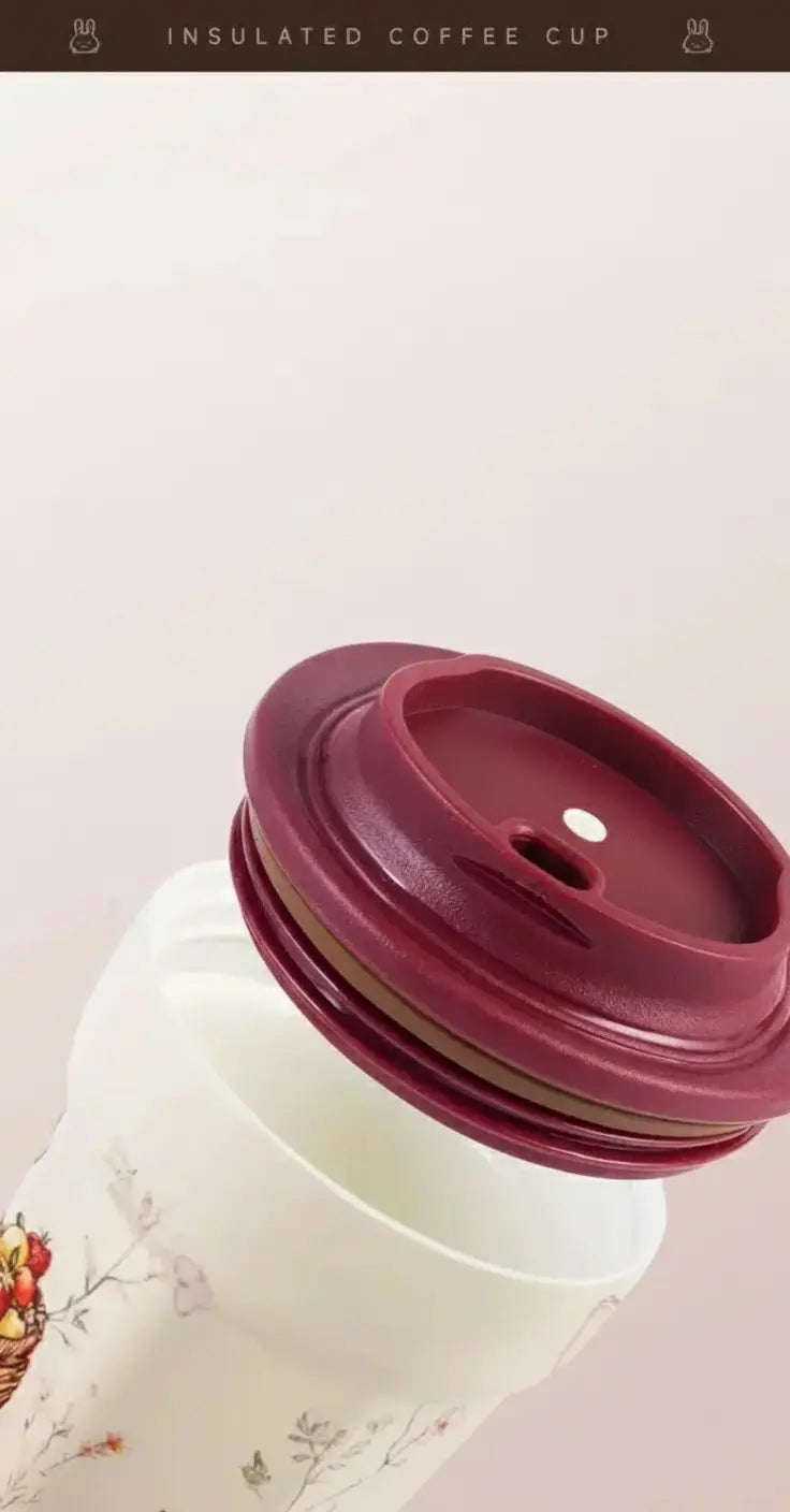 Thermosbecher – Keramikdesign – 420ml Vakuumflasche