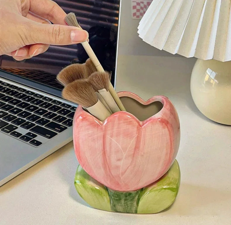 Tulpen Blume Aufbewahrung – Keramik Tisch Schön