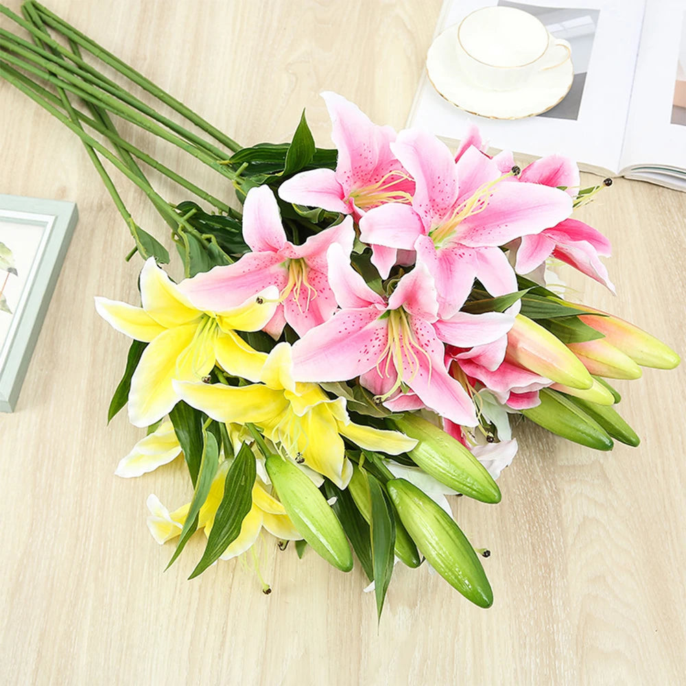 3D Druck Lilie – Elegantes Florales Design – 41cm Heimdeko