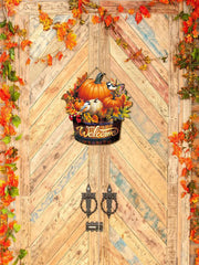 Rustikales Willkommensschild – Bauernhaus Holzdeko