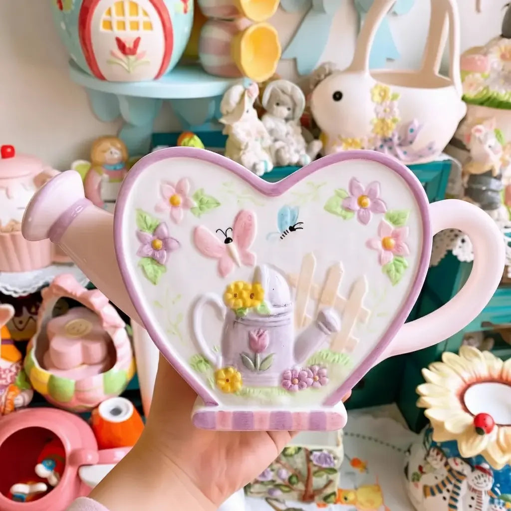 Buntes handgezeichnetes Geschirr aus Keramik mit 3D-Relief, Farbe: Marmoriert