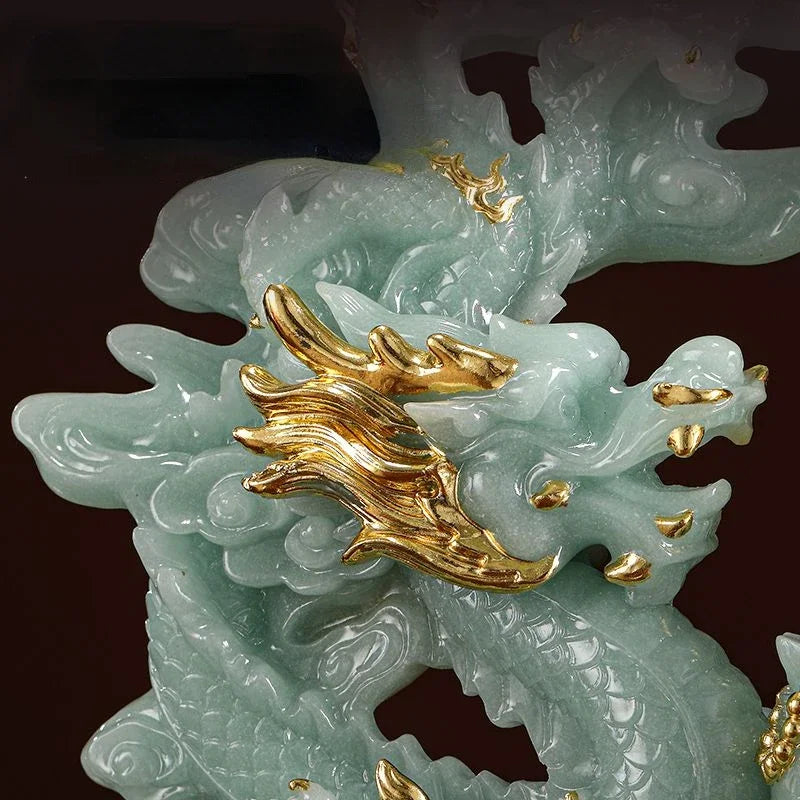 Chinesische Harzfigur im traditionellen Stil, Grösse 22.5x7.5x20cm