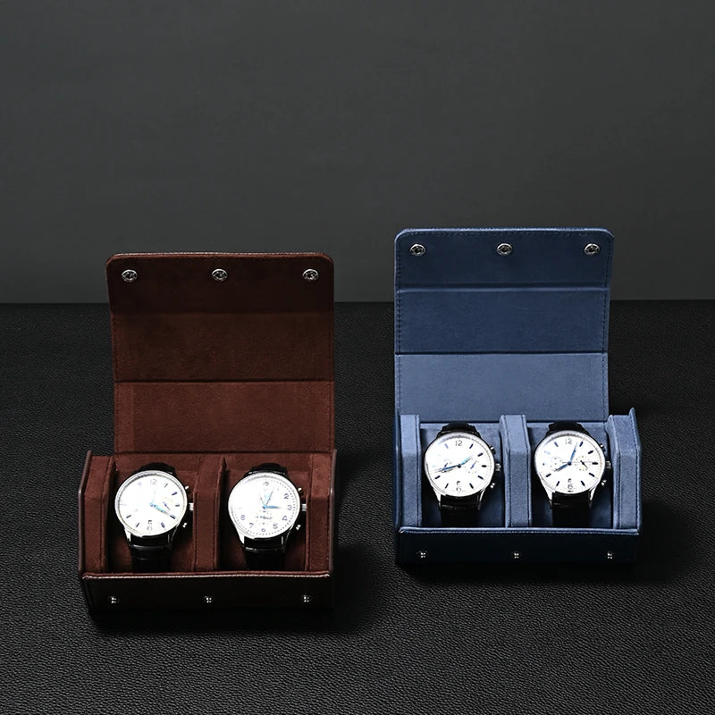 Uhrenbox Organizer – PU Leder, Hexagonal, Reisegrösse
