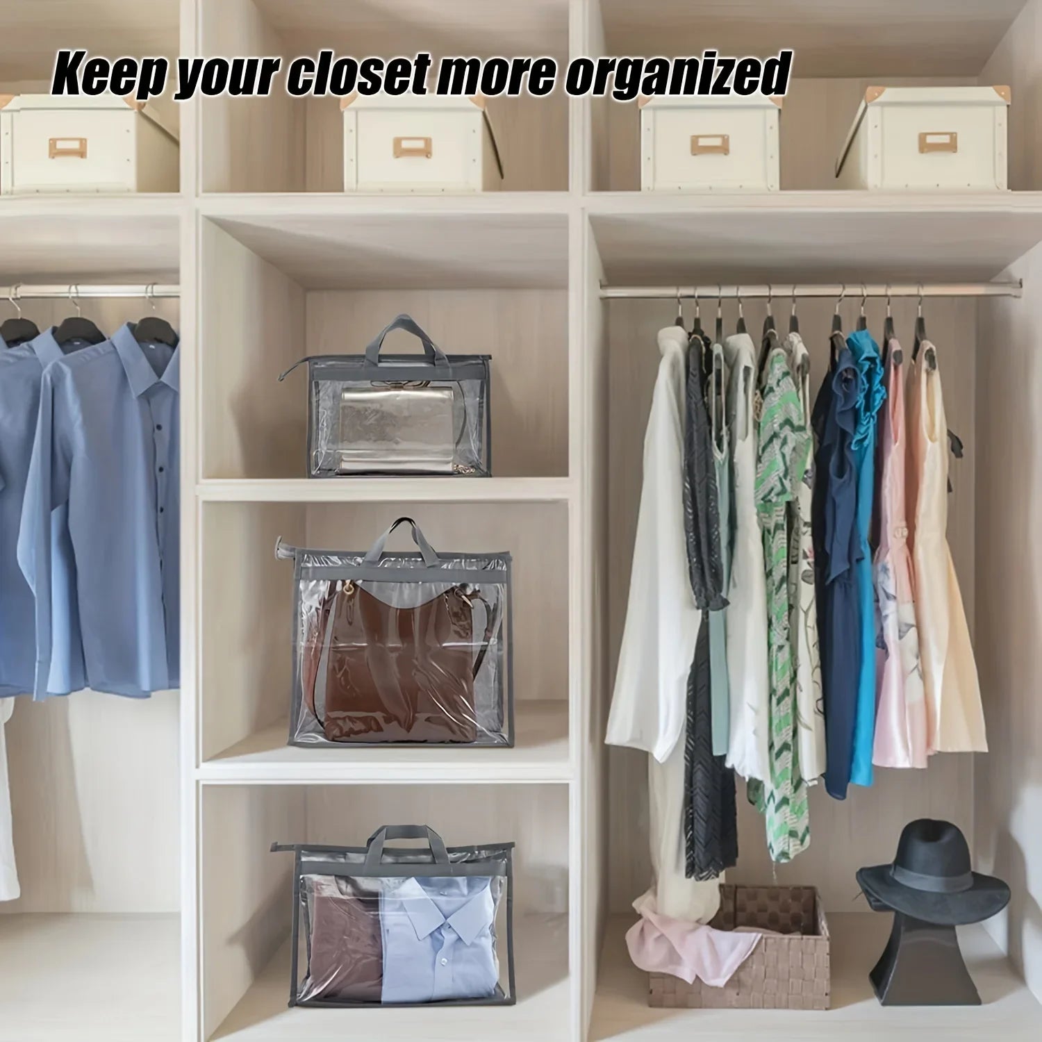 Handtaschen Organizer – Wasserdichtes PVC – Schrank Must-Have