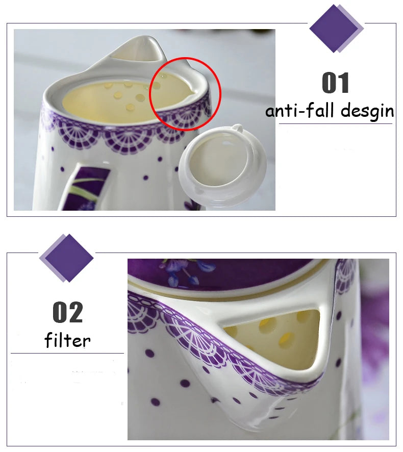 Kaffeeset aus Feinporzellan – Elegantes Design – Hochzeitsgeschenk