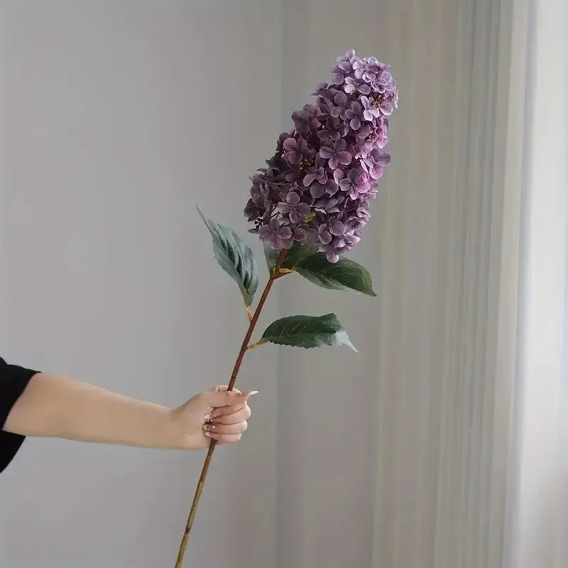 Hortensie Seidenblume – Langer Zweig 83cm – Wohn-Deko