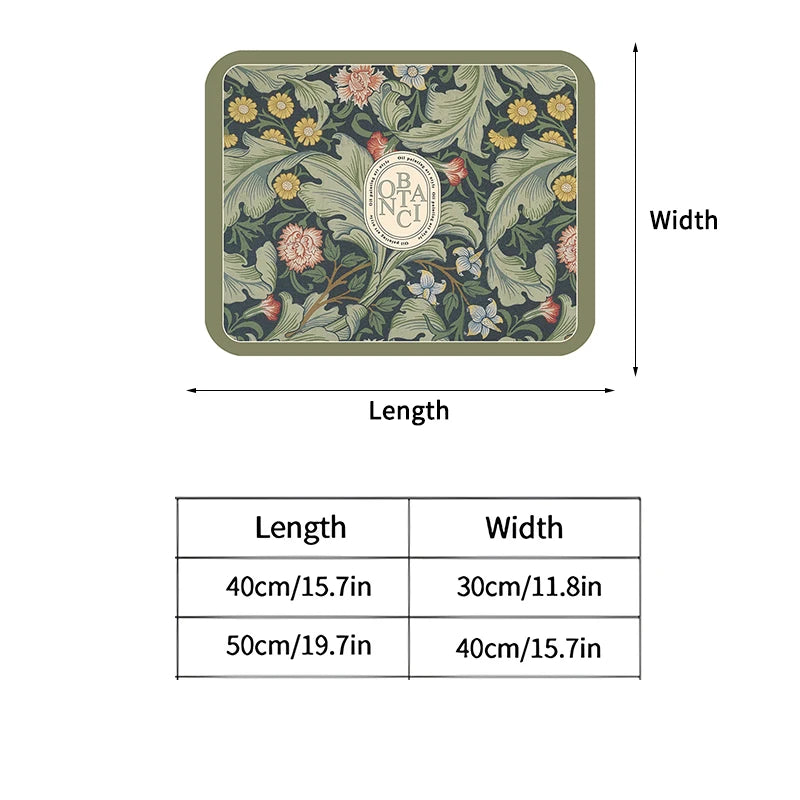 Gedruckte Abtropfmatte – Klassisch Polyester – 40x60cm