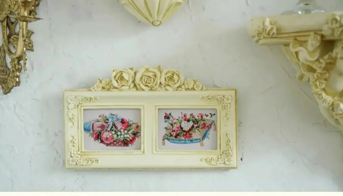 Vintage Fotorahmen aus Harz – Unregelmässiges Design