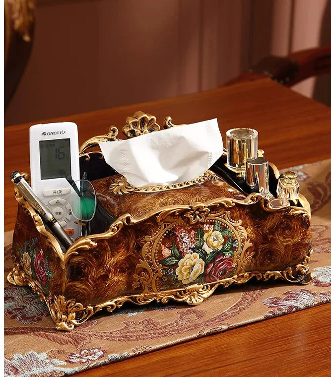 Luxus Resin Taschentuchbox – Europäischer Stil