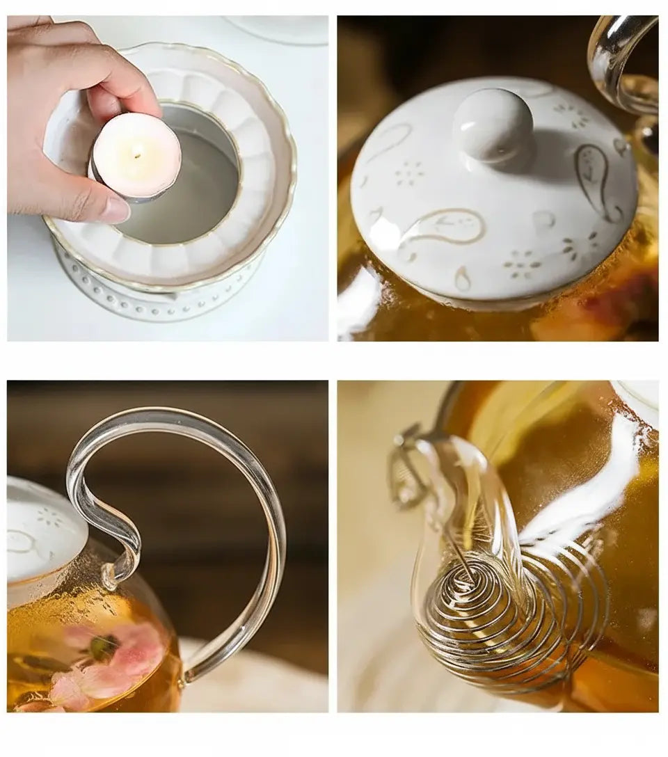 Luxus Glas-Teeset – Modernes Design 600 ml