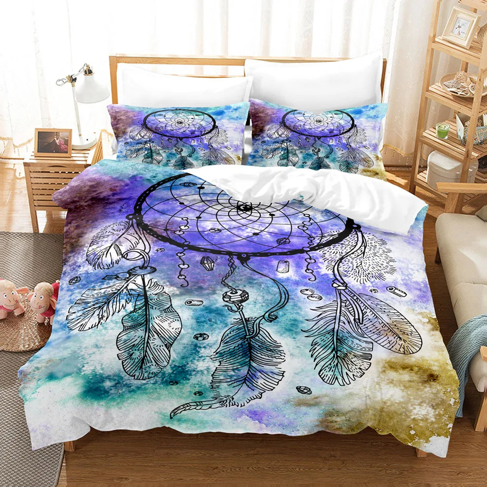 Dreamcatcher Bettwäsche – 3D Vintage Design – 1.8m Polyester