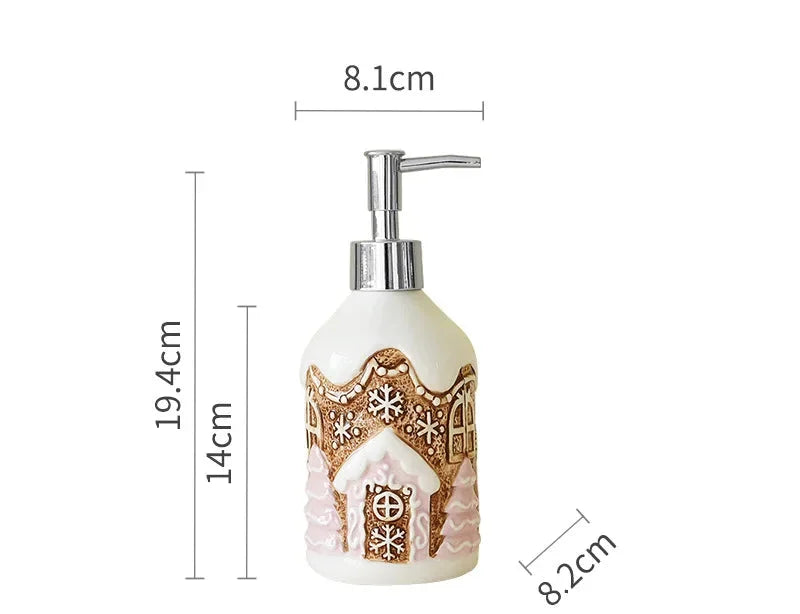 Keramik Seifenspender – Festliches Bär Design – 350ML