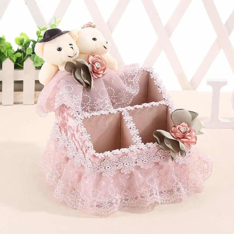 Multifunktions-Aufbewahrungskorb – Europäischer Stil – 29x18x14cm