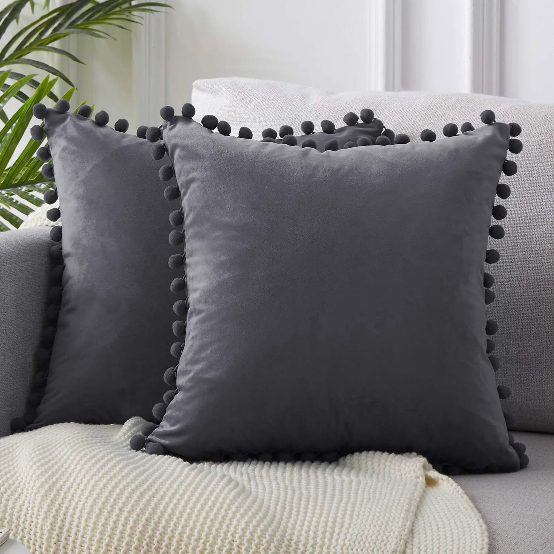 Samt-Kissenbezug – Nordic Design, 45×45 cm