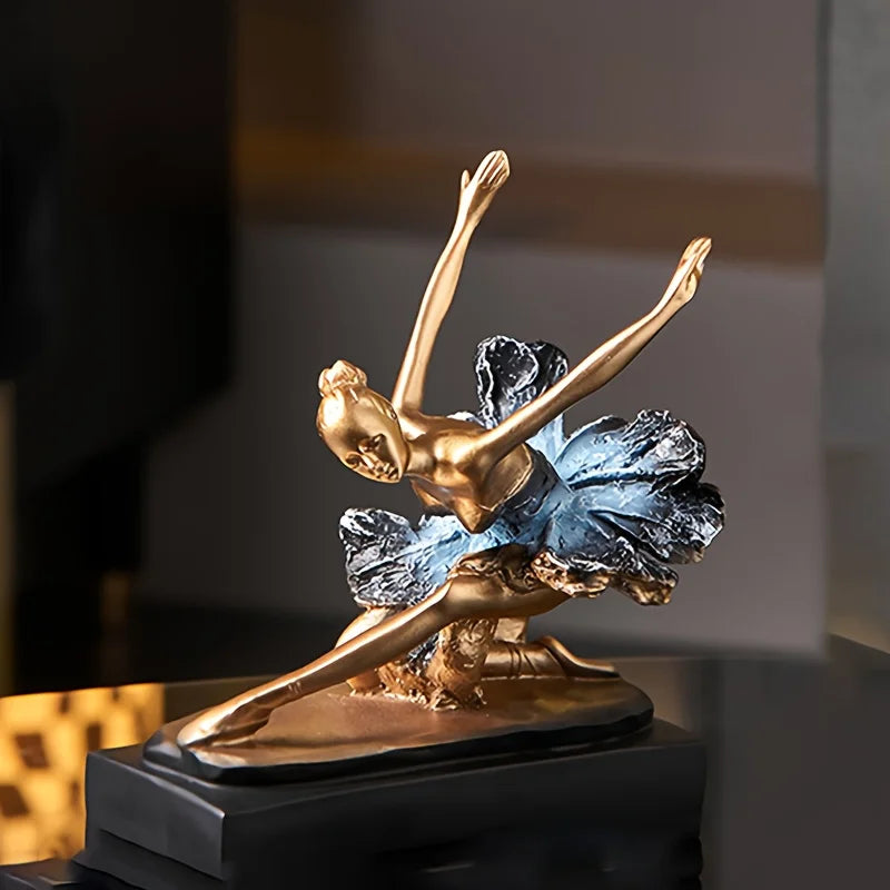 Ballettmädchen Statue – Moderne Harzdeko