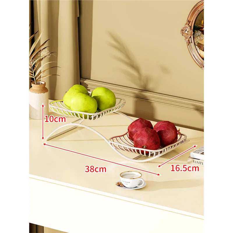 Mehrschichtiger Obstteller – Eisen-Design – Umweltfreundlich