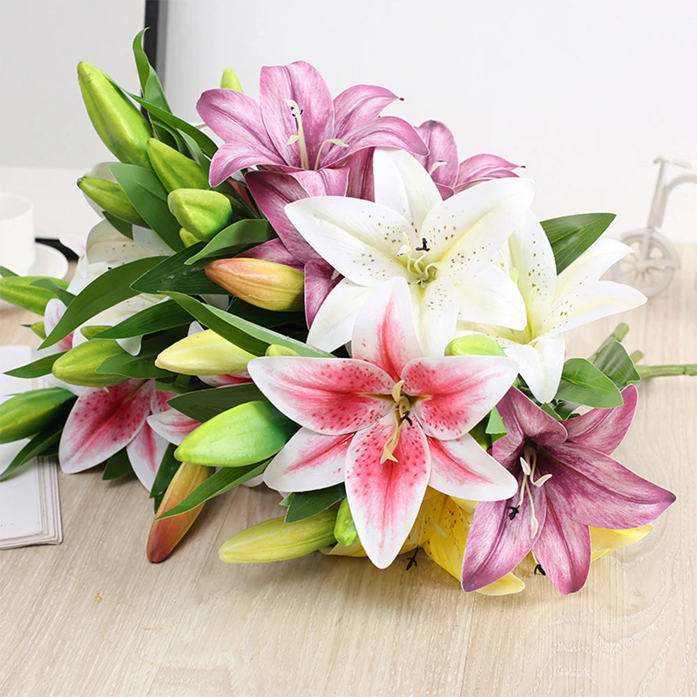 3D Druck Lilie – Elegantes Florales Design – 41cm Heimdeko