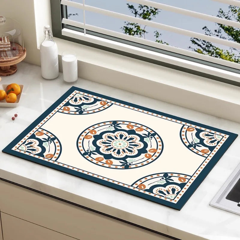 Diatom-Matte – Modernes Gummidesign – 40x60cm