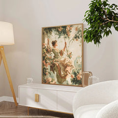Leinwanddruck – Modern Rococo Figur – Wohnräume